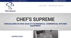 Desktop Screenshot of chefssupreme.com